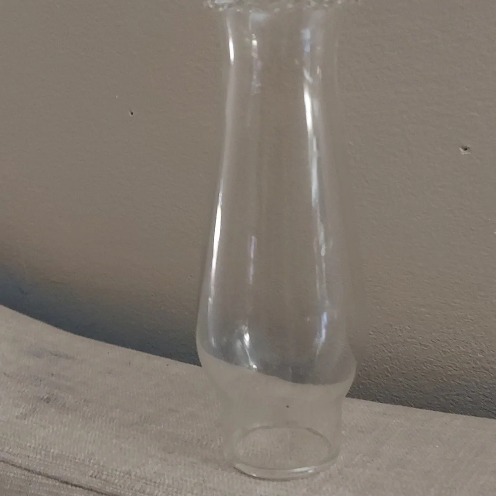 8 inch Lamplight Farms #2 Oil Lamp Clear Glass Ball Made In Italy
